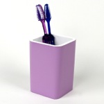 Gedy 7998-79 Square Lilac Toothbrush Holder